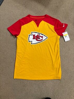NFL Nike Kansas City Chiefs Red & Gold Short Sleeve Tee